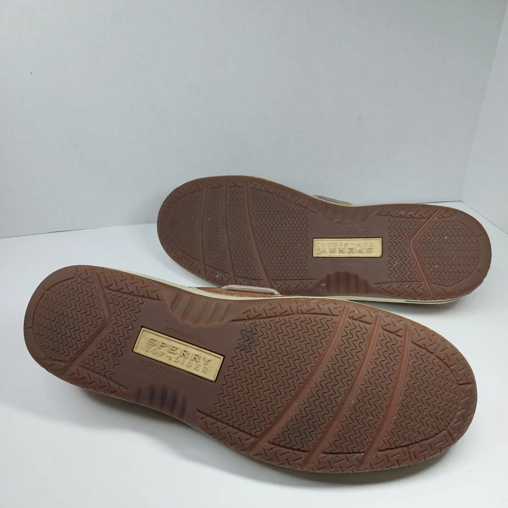 Sperry Top-Sider Billfish Boat Shoes Mens 9.5 Brown Leather 3-Eye Casual Deck